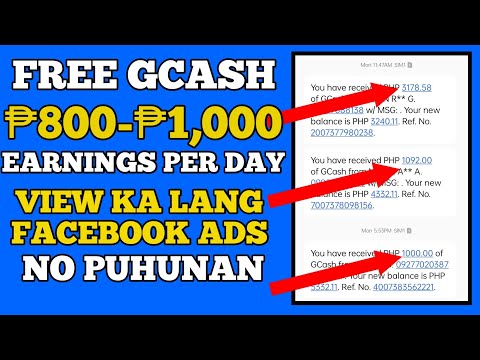 FREE GCASH MONEY 2023: KUMITA NG LIBRENG ₱800-₱1,000 EVERYDAY VIEWING FACEBOOK ADS ONLY ( NO INVEST)