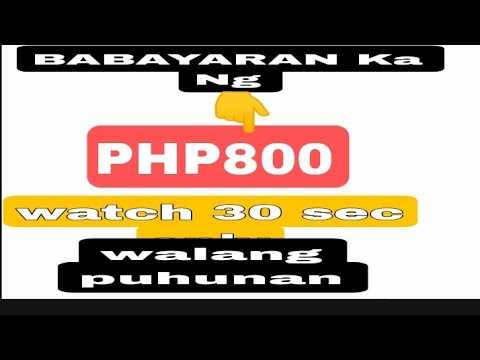 FREE GCASH|800php SA panonood Lang Ng video|PAANO KUMITA|HOW TO EARN