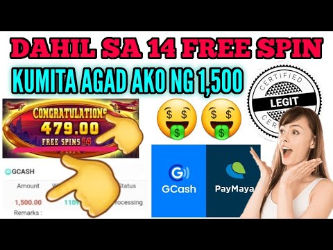 KUMITA SA GCASH! |KUMITA AKO NG P1,500 | SA GCASH DAHIL SA 14 FREE SPIN | EARN MONEY ONLINE!