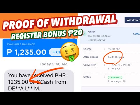 NEW PAYING APP | OWN PROOF OF WITHDRAWAL ₱1,235 DIRECT TO GCASH | REGISTER NOW GET FREE ₱20