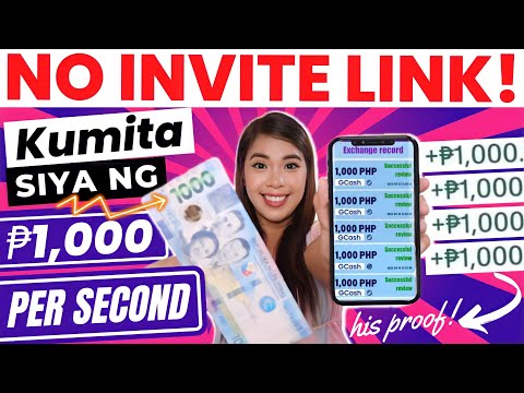 NO INVITES: EARN GCASH FREE P1,000 PER SECOND!? Kumita Siya ng P1,000 sa GCASH! 100% Legit!