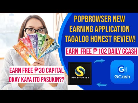 NEW EARNING APP 2023? EARN ₱102 DAILY DIRECT TO GCASH | POPBROWSER HONEST TAGALOG REVIEW!