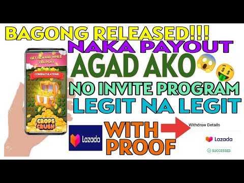 NO INVITE PROGRAM PAYOUT AGAD DITO 😱🤑 WITH PROOF OF PAYMENT|MONEY EARNING APPS DIRECT TO LAZADA 👌🤑