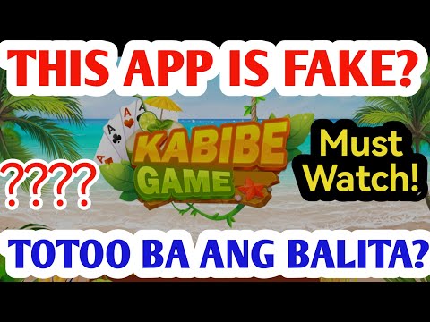 THIS APP IS FAKE DAW? TOTOO BA? ANONG GAGAWIN? ANO NG MANGYAYARI SA KABIBE GAME APP