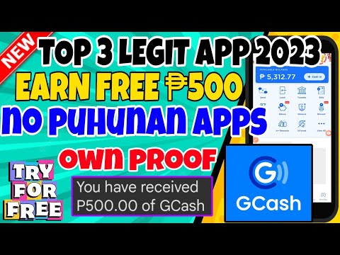 TOP 3 LEGIT EARNING APP 2023: EARN FREE ₱500 DAILY SA GCASH MISMO ANG PAYOUT! NEW PLAY TO EARN APPS