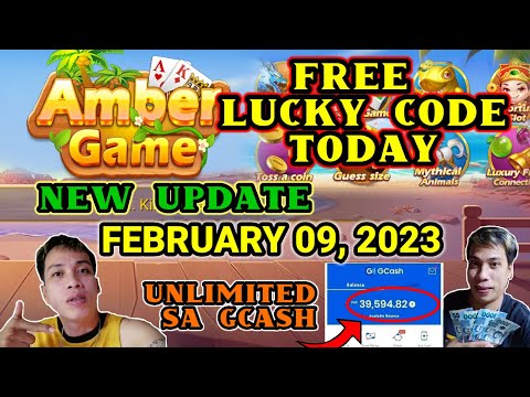 AMBER GAME FREE LUCKY CODE TODAY FEBRUARY 09, 2023 ARAW ARAW PAYOUT KA DITO SA GCASH KAY AMBER GAME