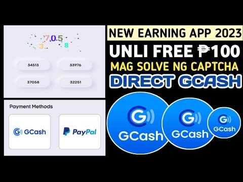 Earn Free ₱100 GCash with New App: Solve Captcha and Get Instant Payouts plus Free ₱5 upon Signup