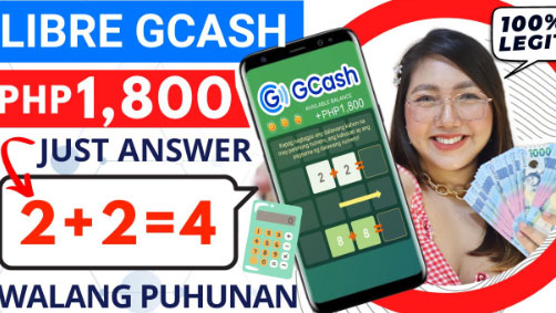 Earn Free GCash of up to P1,800 Per Day with Simple Math – Get Payout in Just 1 Minute with Own Proof!