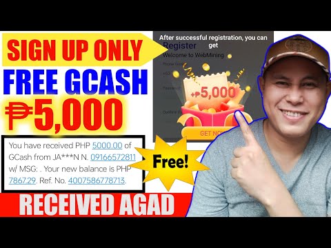 RECEIVED KO AGAD AFTER SIGN UP: FREE ₱5,000 AGAD AGAD! SIGN UP LANG(NO KYC) LEGIT GCASH FREE