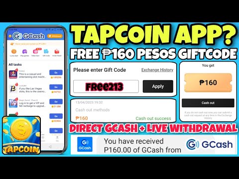 Tapcoin App – Instant Free ₱160 Pesos Giftcode