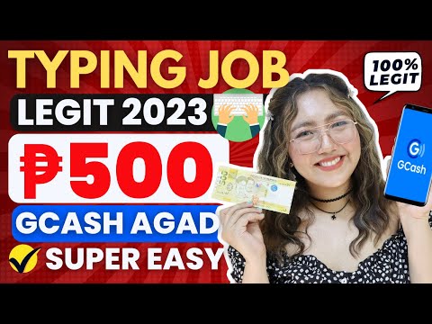 BABAYARAN KA NG P500 PESOS CASH | 2023 EASY TYPING JOB