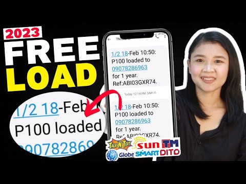 UNLIMITED P100 LIBRENG LOAD SA LAHAT NG NETWORK 2023! PARA SA TNT, SMART, SUN, TM, GLOBE