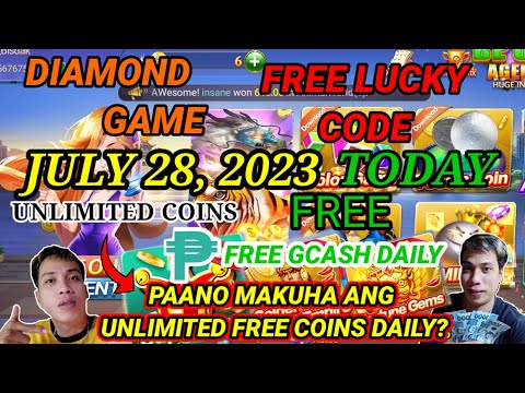 DIAMOND GAME FREE LUCKY CODE TODAY JULY 28, 2023 DAILY CASHOUT SA GCASH NG LIBRE KY DIAMOND LEGITAPP