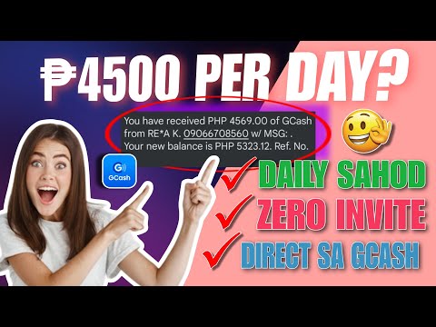 ₱4,569 Gcash Daily Sahod | May Free ₱30 after sign up | Gcash Payout | Zero invite