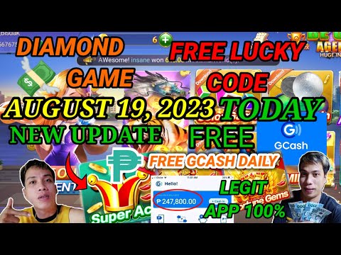 DIAMOND GAME FREE LUCKY CODE TODAY AUGUST 19, 2023 NEW UPDATE UMUULAN NG LIBRENG GCASH DITO EVERYDAY