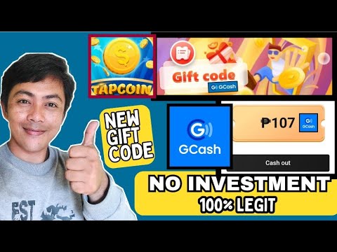 ₱107 GCASH: CLAIMED NEW GIFT CODE: TAPCOIN LEGIT EARNING APP | #makemoneyonline#earnmoney