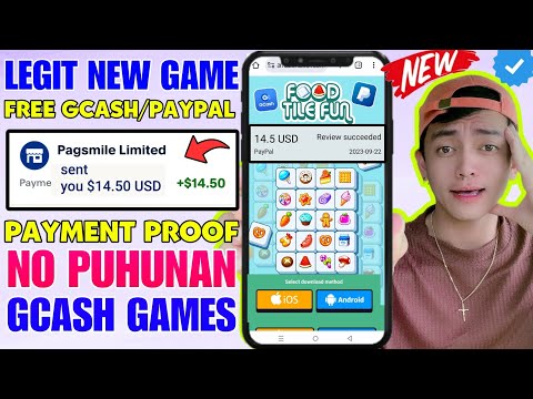 KUMITA NG FREE $14.5 (₱802): PAYOUT VIA GCASH AT PAYPAL | JUST PLAY FOOD TILE FUN GCASH GAMES