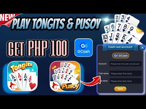 PAANO KUMITA SA GCASH SA PAGLALARO NG TONGITS PUSOY & MORE GAMES  | Thon vlog