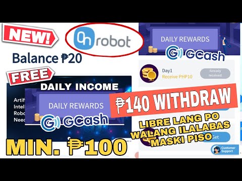 ON ROBOT: EARN  FREE ₱140 DIRECT GCASH DAILY SIGN IN + DAILY INCOME EARN GCASH WALANG PUHUNAN