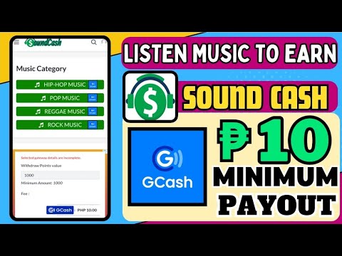 SOUNDCASH:₱10 FREE GCASH | NEW EARNING APP 2023 | LISTEN MUSIC TO EARN REAL MONEY #makemoneyonline