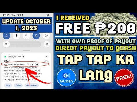 TOP 1 LEGIT FREE APP: (NOT CLICKBAIT) I EARNED FREE ₱200 GCASH! JUST TAP THE SCREEN! FREE APP