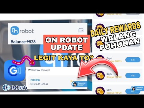 WITHDRAW ON ROBOT EARN FREE ₱800 DIRECT GCASH DAILY SIGN IN + DAILY INCOME EARN GCASH WALANG PUHUNAN