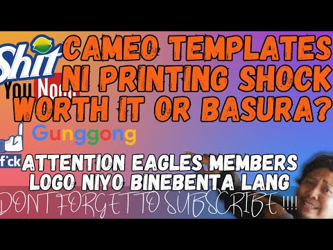 CAMEO FILES TEMPLATE NA BENEBENTA NI PRINTING SHOCK TIGNAN NATIN LAMAN BASURA BA? (NO.167)