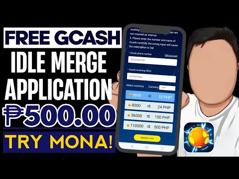 FREE GCASH APP: FREE ₱500 GCASH MERGE AND EARN! IDLE MERGE APP REVIEW | WALANG PUHUNAN DITO!!!