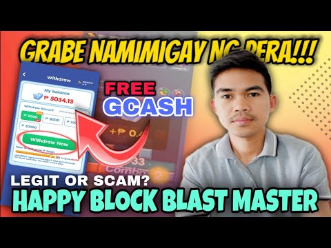 FREE GCASH EVERYDAY | TRENDING FREE GAMING APP | HAPPY BLOCK BLAST MASTER | LEGIT OR SCAM?