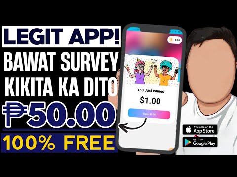 FREE LEGIT APP: FREE ₱50 GCASH BAWAT SURVEY KIKITA KA! CELLPHONE LANG GAMIT MO | NOT CLICKBAIT!