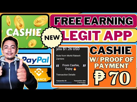 KUMITA AKO NG ₱70: FREE LEGIT EARNING APP| CASHIE APP|how to earn money online#makemoneyonline