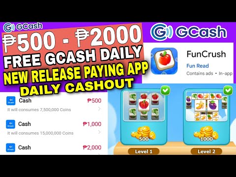 NEW RELEASE PAYING APP : FREE ₱500 – ₱2,000 GCASH DAILY FUNCRUSH APP JUST PLAY PUZZLE GAME APP GCASH