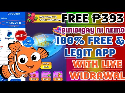 PINAKA LEGIT APP 2023! FREE ₱393 KAY NEMO WITH LIVE WIDRAWAL! NO NEED INVITE! FREE GCASH