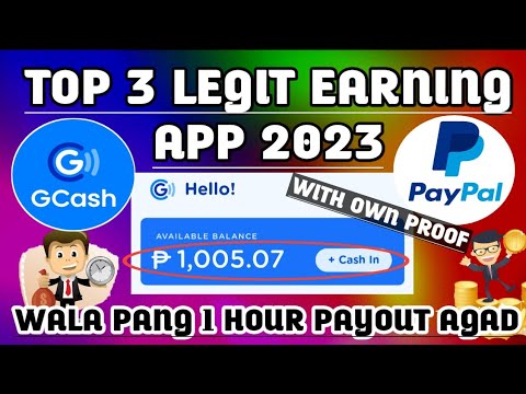 TOP 3 LEGIT EARNING APP 2023: (FREE 1,000) WITH OWN PROOF OF PAYOUT