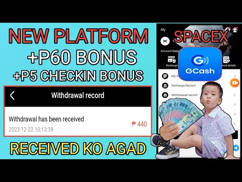 EARN GCASH FROM SPACEX• FREE 60 BONUS & DAILY CHECKIN P5 UNLIMITED• 200 GCASH DAILY INCOME• REVIEW