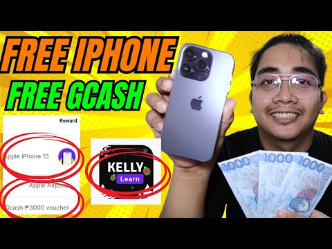 FREE 3000 PESOS GCASH AT MAY FREE IPHONE 15 REWARDS! LIBRE! JUST ANSWER 3 QUESTION! KELLY LEARN APP