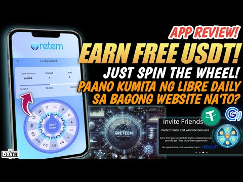 GRETEM App Review: EARN USDT DAILY FOR FREE? Paano kumita ng LIBRE sa bagong Site na'to?