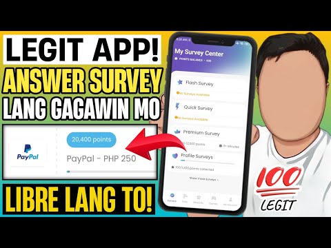 LEGIT PAYING APP FREE ₱250 PAYPAL/GCASH (NOT CLICKBAIT) SASAGOT KALANG NG SURVEYS KIKITA KANA DITO!