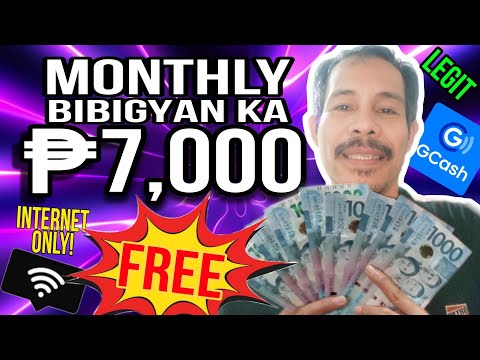 Monthly ₱7,000 Pesos Free Gcash! Bibigyan Ka Kahit Natutulog Ka Lang | Cellphone + Internet Mo Lang!