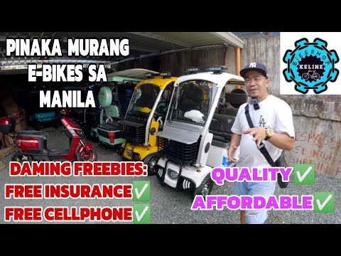 MURANG E-BIKES SA MANILA | FREE CELLPHONE FREE INSURANCE AT IBA PA |  KELINE EBIKES