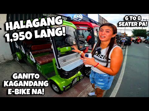 NAPAKAMURA AT NAPAKABABANG BILIHAN NG E-BIKE NGAYON! 1,950 PESOS LANG 6 – 8 SEATER 4 WHEELS NA!