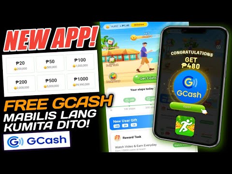 NEW EARNING APP: P20 – P1000 FREE GCASH | GOGO CASH App, New Auto-Walk To Earn App | New App 2024