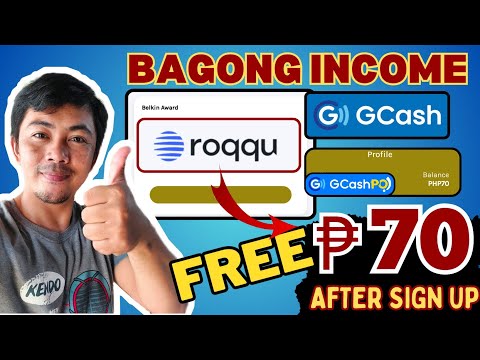 NEW INCOME:FREE ₱70 BONUS AGAD AFTER REGISTER| ROQQU EARNING PLATFORM | DIRECT GCASH#makemoneyonline