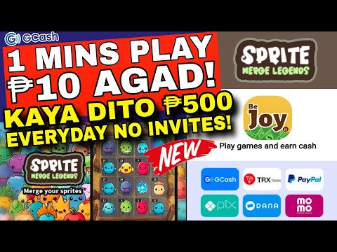 NEW PAYING APP : 1 MINS PLAY ₱10 GCASH AGAD! SPRITE MERGE LEGENDS APP | LEGIT PAYING APP 2024