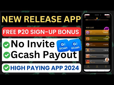 NEW RELEASE EARNING APP: FREE ₱20 SIGN-UP BONUS! NO INVITE – GCASH PAYOUT | HIGH PAYING APP 2024