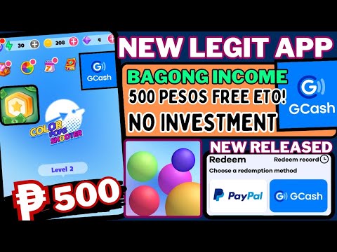 100%LEGIT APP 2024:₱500 FREE EARN GCASH(COLOR POP shooter)NO INVESTMENT#makemoneyonline