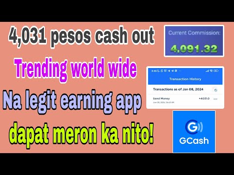 4,031 Pesos direct sa gcash no puhunan. Grabe napaka legit na app ngayong 2024.