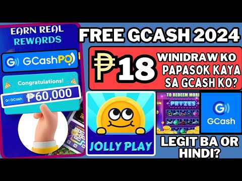 BAGONG INCOME: FREE GCASH ₱18 TO 60K(GRABE KITAAN DITO)JOLLY PLAY APP REVIEW| EARNINGS APP BA?