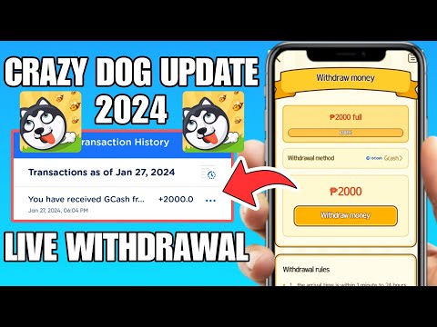 CRAZY DOG NEW UPDATE 2024❗UNLI ₱2,000 FREE GCASH MONEY | LEGIT PAYING APPS IN 2024