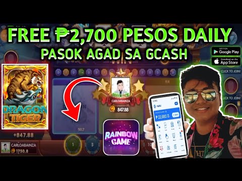 FREE ₱2,700 PESOS PASOK AGAD SA GCASH MO | DRAGON VS TIGER TIPS AND TRICKS | RAINBOW GAME TRICKS